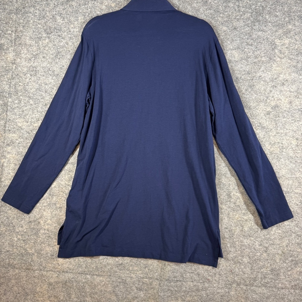 Polo Ralph Lauren Performance Navy Long Sleeve Polo Shirt Men’s M Classic Fit - Picture 9 of 14